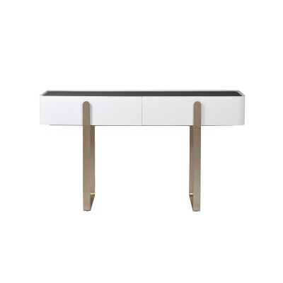 Консоль светлая с металл. к...