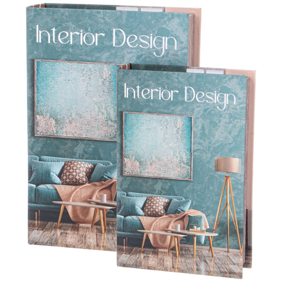 Фото Набор шкатулок-книжек из 2-х шт, 30х21х7/24х16х5 см Lefard (94-212) - интернет-магазин МегаТерем в Москве