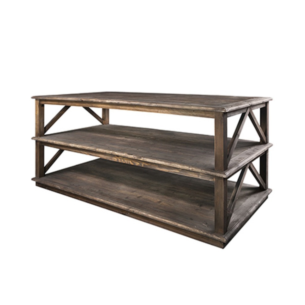 Фото Консоль Хейди SW581-1, массив дуба, fumed oak, ROOMERS FURNITURE - интернет-магазин МегаТерем в Москве