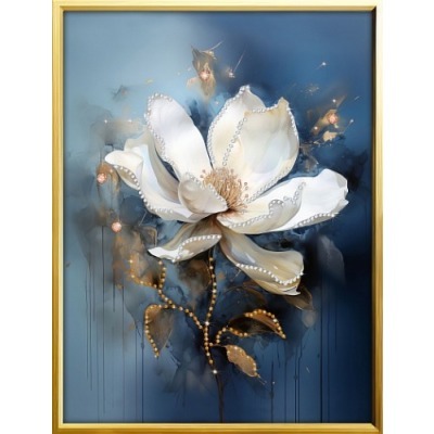 Картина Лилия с кристаллами...