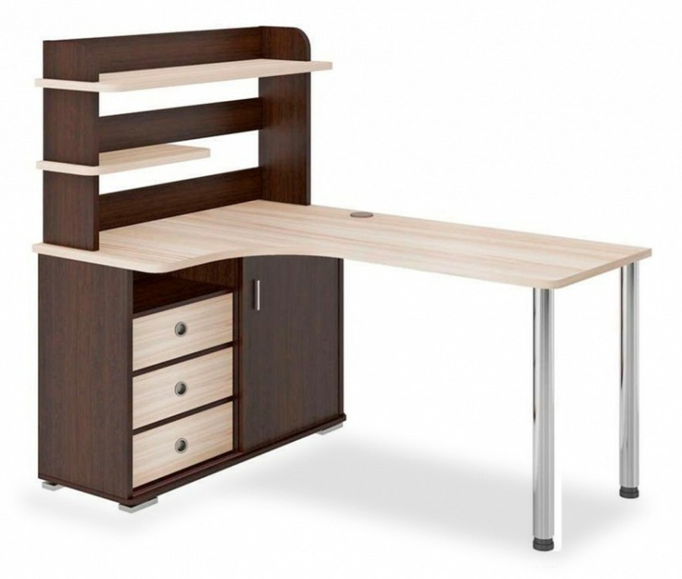 Фото Стол компьютерный Домино СР-165М MER_SR-165M_VKK-LEV - интернет-магазин МегаТерем в Москве