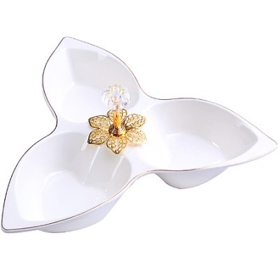 Менажница фарфоровая LORAINE 3 секции (60043)