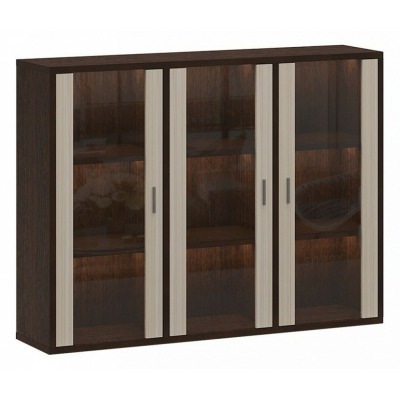 Тумба-витрина Домино СУ(ш3в1)+3ФС MER_SUsh3v1-3FS-VK-venge-karamel