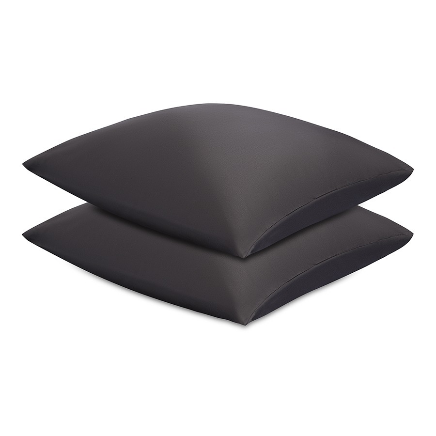 Фото Набор наволочек из премиального сатина темно-серого цвета из коллекции essential, 70х70 см (78473) - интернет-магазин МегаТерем в Москве