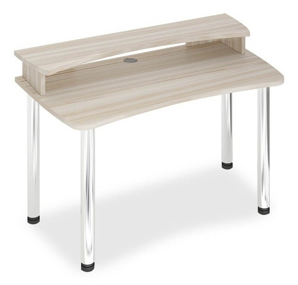 Фото Стол компьютерный Домино Лайт СКЛ-Софт140МО+НКИЛ140 MER_SKL-Soft140MO-NKIL140_K - интернет-магазин МегаТерем в Москве