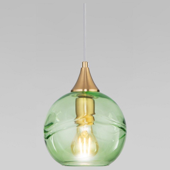 Фото Подвесной светильник Eurosvet Lotus 50221/1 зеленый EV_a058967 - интернет-магазин МегаТерем в Москве