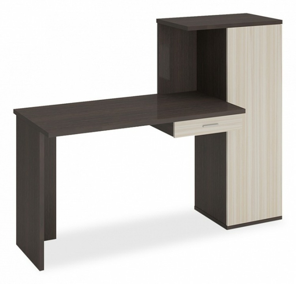 Фото Стол письменный Домино Lite СКЛ-ПРЯМ120+ШК MER_SKL-PRYAM120-SHK-VK - интернет-магазин МегаТерем в Москве