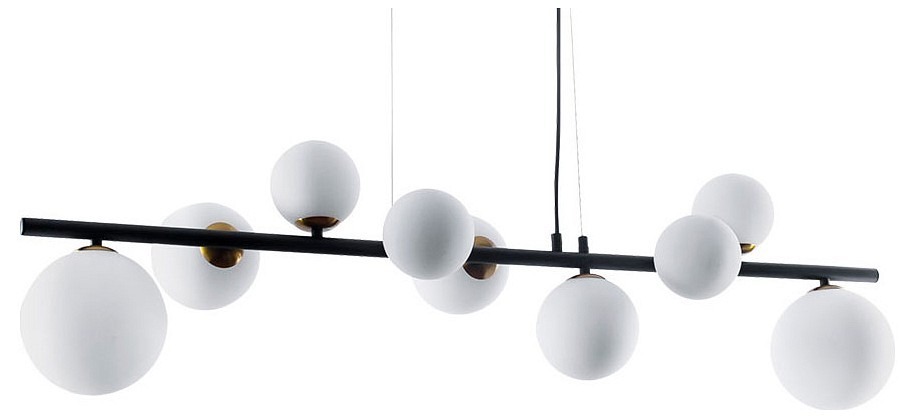 Фото Подвесная люстра Arte Lamp Gemini A2243SP-9BK AR_A2243SP-9BK - интернет-магазин МегаТерем в Москве