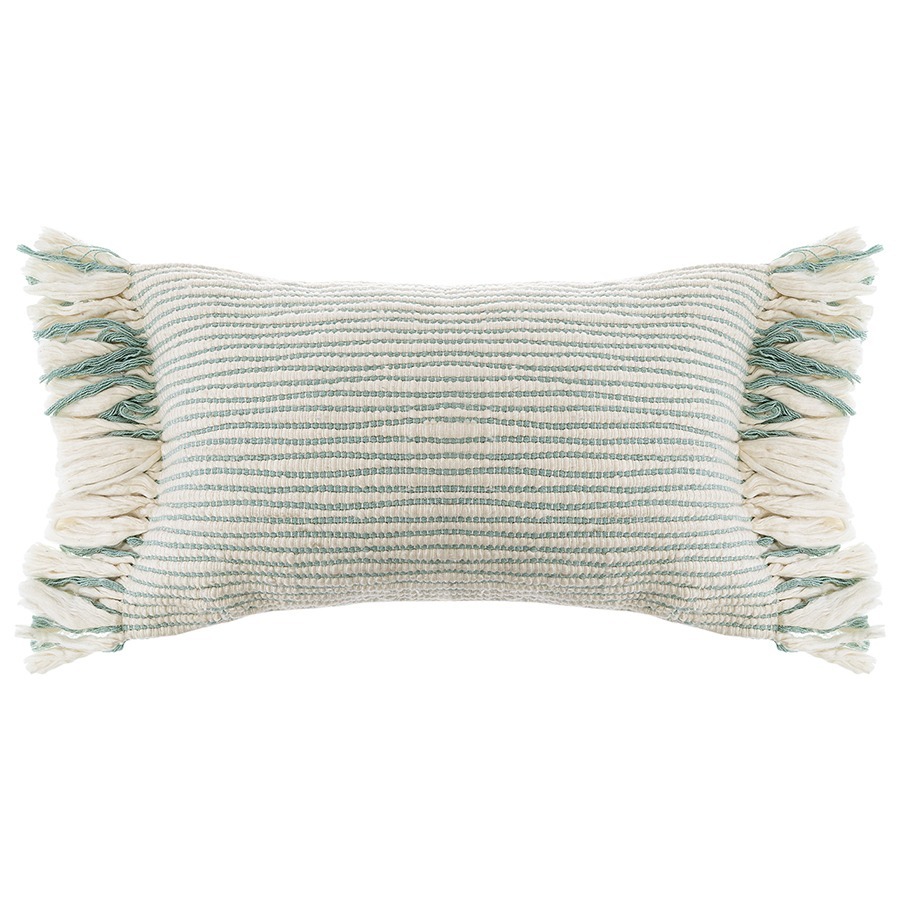 Фото Чехол на подушку мятного цвета clouds из коллекции ethnic, 35х60 см (76147) - интернет-магазин МегаТерем в Москве