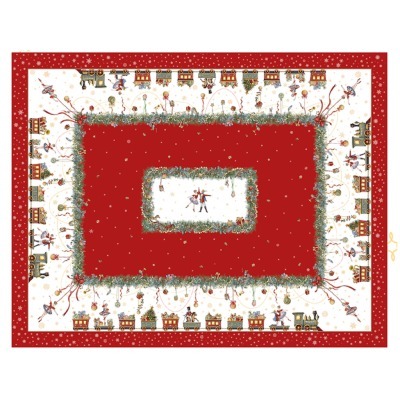 Скатерть "щелкунчик" 140х180см ,красный, 100% хлопок,твил Lefard (850-762-2)