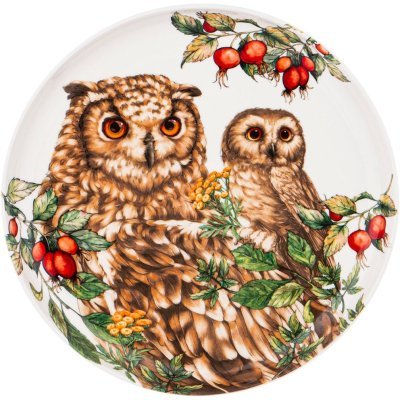 Тарелка закусочная lefard "лесная сказка" сова 20,5 см (590-389) 