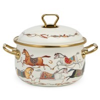 Кастрюля lefard эмалированная с крышкой, серия passage, 2,8л, диа.18см подходит для индук.плит (950-652) 