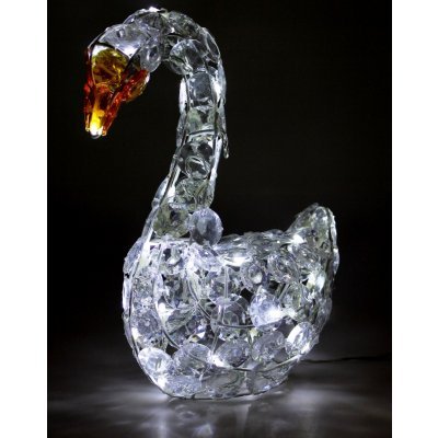 Декор декор лебедь 25*13,5*30 см электр. 32 лампы