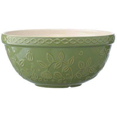 Миска зеленого цвета с рель...