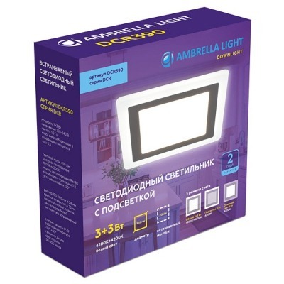 Встраиваемый светильник Ambrella Light DCR DCR390 AMBR_DCR390