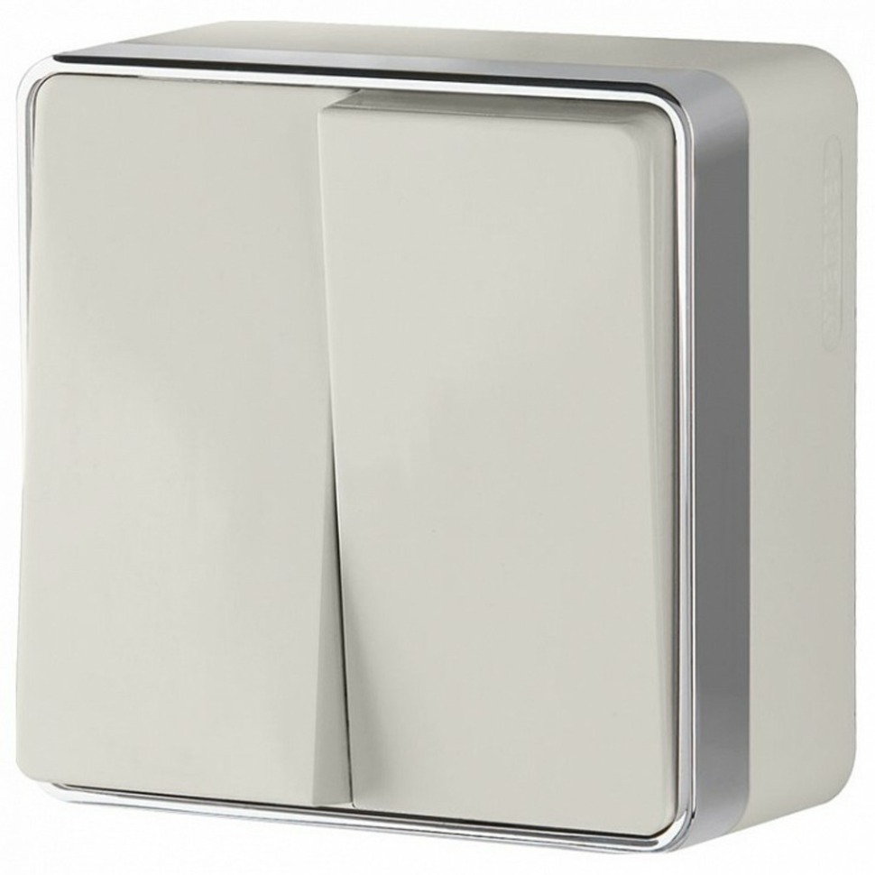 Фото Выключатель двухклавишный Werkel Gallant (слоновая кость) W5020003 WRK_a051562 - интернет-магазин МегаТерем в Москве