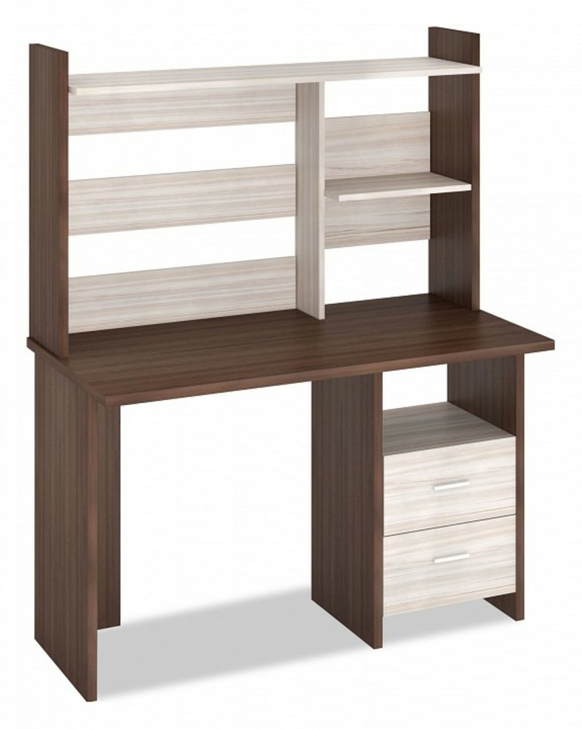 Фото Стол компьютерный Домино Лайт СКЛ-Прям120+НКЛ-120 MER_SKL-Pryam120_NKL-120_SHK - интернет-магазин МегаТерем в Москве