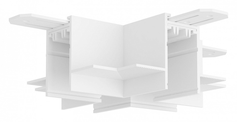 Фото Соединитель X-образный для треков Denkirs SMART HIDE TR2114-WH DK_TR2114-WH - интернет-магазин МегаТерем в Москве