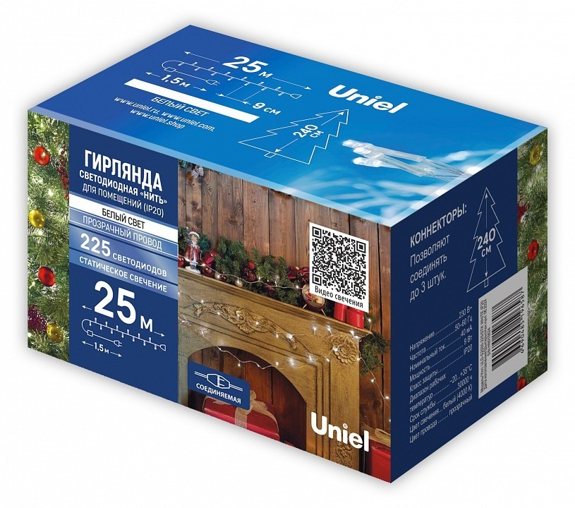 Фото Гирлянда Нить Uniel  UL-00012076 UL_UL-00012076 - интернет-магазин МегаТерем в Москве