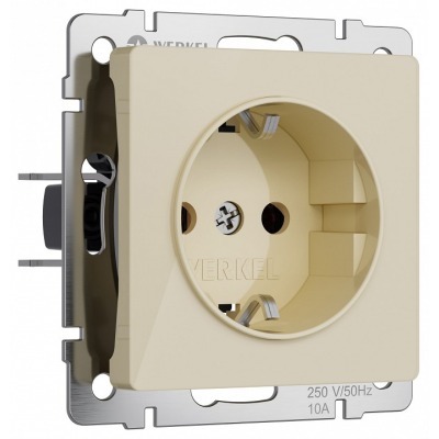 Розетка с заземлением, без ...