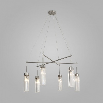 Подвесная люстра Eurosvet Gilian 60163/6 никель EV_a065758