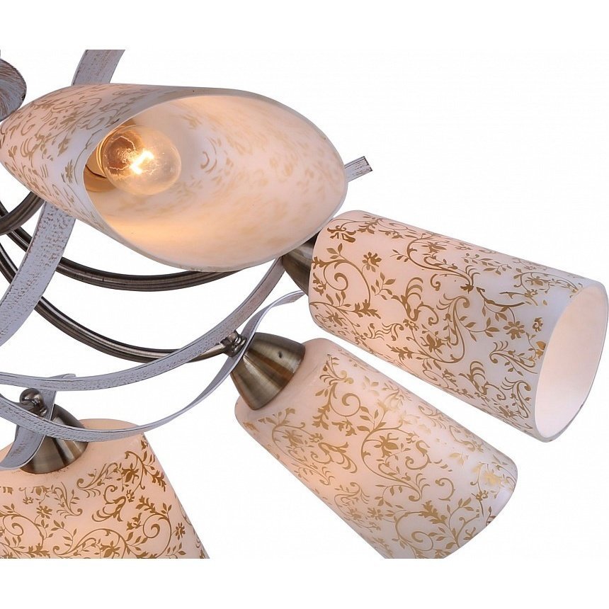 Фото Потолочная люстра Arte Lamp Leticia A6212PL-8WG - интернет-магазин МегаТерем в Москве