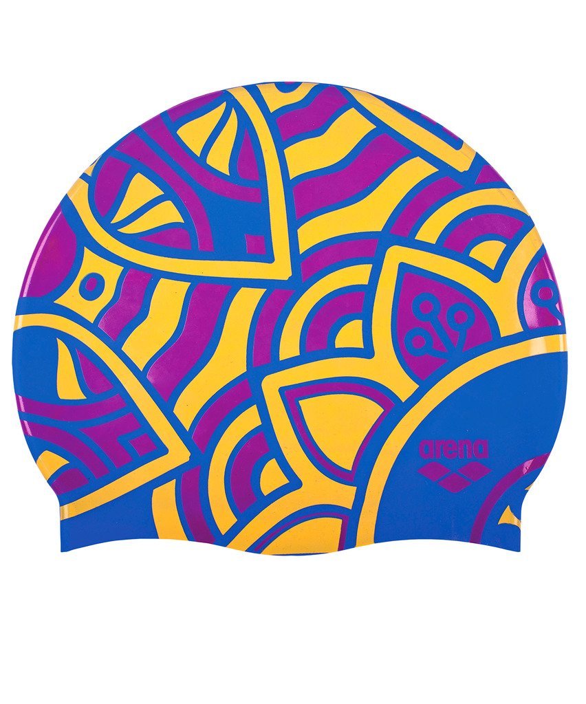 Фото Шапочка для плавания Print 2 Jade Bright blue, силикон, 1E368 750 (422445) - интернет-магазин МегаТерем в Москве