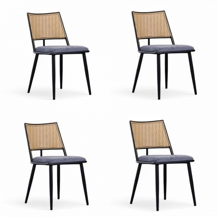 Фото Набор из 4 стульев Unity Echo HSBI_DC2245_black_4 - интернет-магазин МегаТерем в Москве