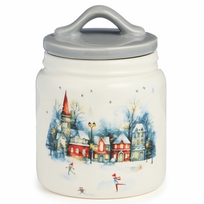 Банка agness "с новым годом!" 10*14 см 500 мл (358-2341) 