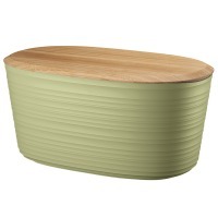Хлебница с бамбуковой крышкой tierra, 10 л, светло-зеленая (77973)