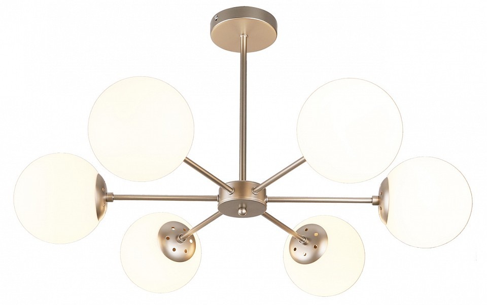 Фото Люстра на штанге Escada ETHEREAL 2110/6P Nickel ESC_2110_6P_Nickel - интернет-магазин МегаТерем в Москве