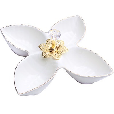 Менажница фарфоровая LORAINE 4 секции (60040)