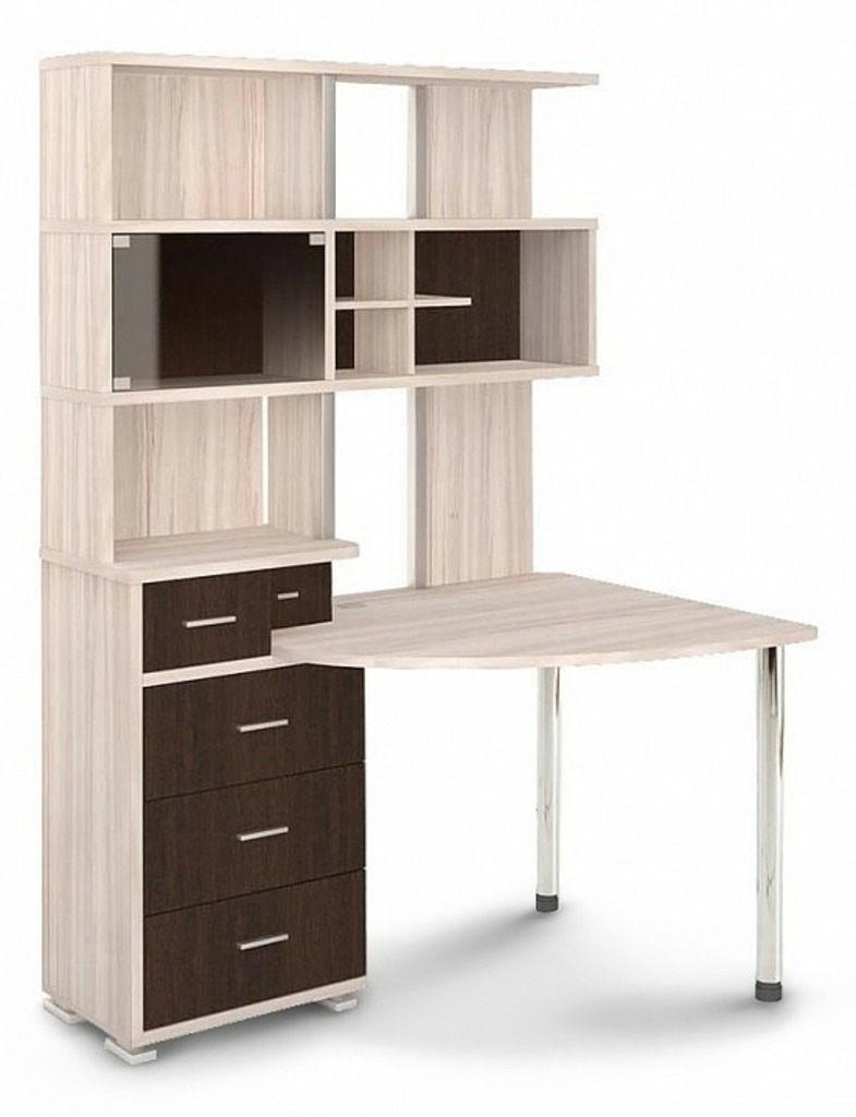 Фото Стол компьютерный Домино СР-320 MER_SR-320_KV-PRAV - интернет-магазин МегаТерем в Москве