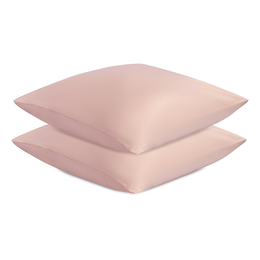 Фото Набор наволочек из премиального сатина цвета пыльной розы из коллекции essential, 70х70 см (78475) - интернет-магазин МегаТерем в Москве