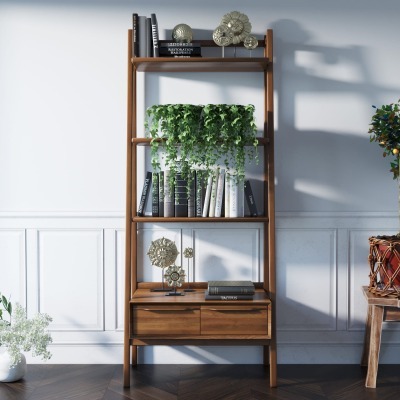 Узкий стеллаж Bruni с двумя...