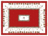 Скатерть "щелкунчик" 160х220см ,красный,100% хлопок,твил Lefard (850-762-21)