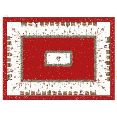 Скатерть "щелкунчик" 160х220см ,красный,100% хлопок,твил Lefard (850-762-21)