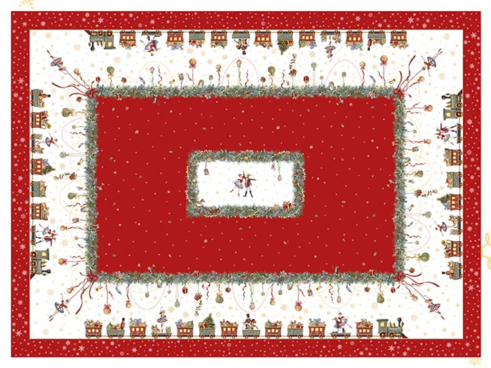 Фото Скатерть щелкунчик 160х220см ,красный,100% хлопок,твил Lefard (850-762-21) - интернет-магазин МегаТерем в Москве