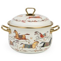 Кастрюля lefard эмалированная с крышкой, серия passage, 3,8л, диа.20см подходит для индук.плит (950-653) 