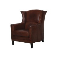 Кресло 976/#B11, Кожа, Vintage cigar, ROOMERS FURNITURE