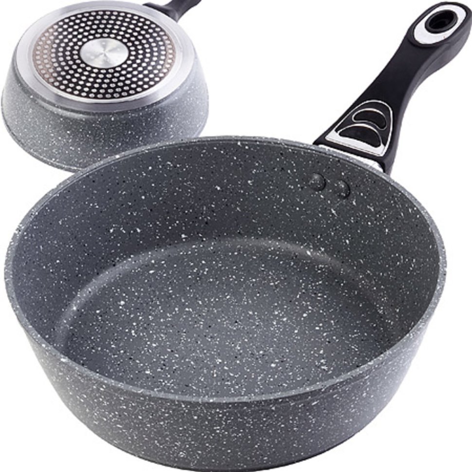 Фото Сотейник алюм.22см мрам/крошка1,99л Mayer&amp;Boch (30714) - интернет-магазин МегаТерем в Москве