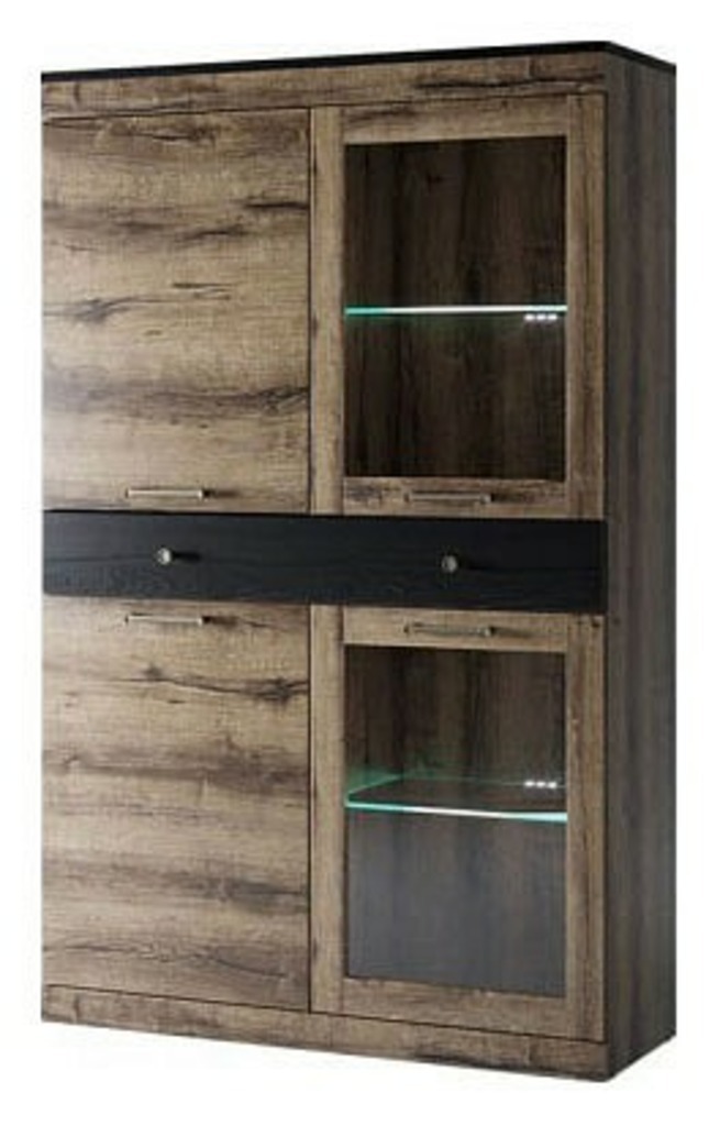 Фото Шкаф-витрина Jagger 2V2D1S ANR_UT-00005971 - интернет-магазин МегаТерем в Москве