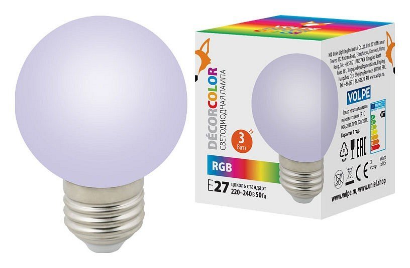 Фото Лампа светодиодная Volpe  E27 3Вт K UL-00006960 UL_UL-00006960 - интернет-магазин МегаТерем в Москве