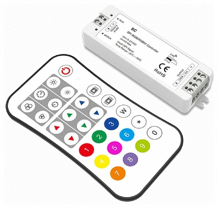 Фото Контроллер-регулятор цвета RGBW с пультом ДУ Favourite  2001-CTR-007 FV_2001-CTR-007 - интернет-магазин МегаТерем в Москве
