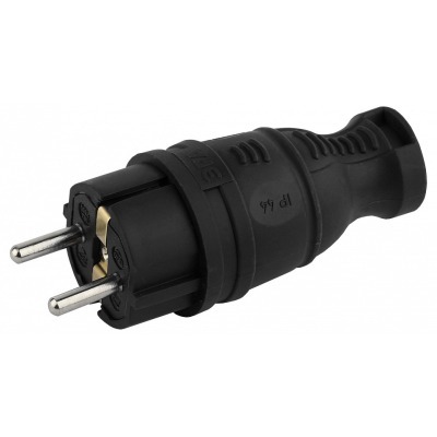 Вилка прямая с заземлением Эра  V8-B-IP44 ER_B0044540