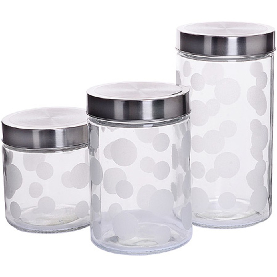 Фото Набор банок для сыпучих продуктов 1700/1250/850мл MAYER BOCH (31064) - интернет-магазин МегаТерем в Москве