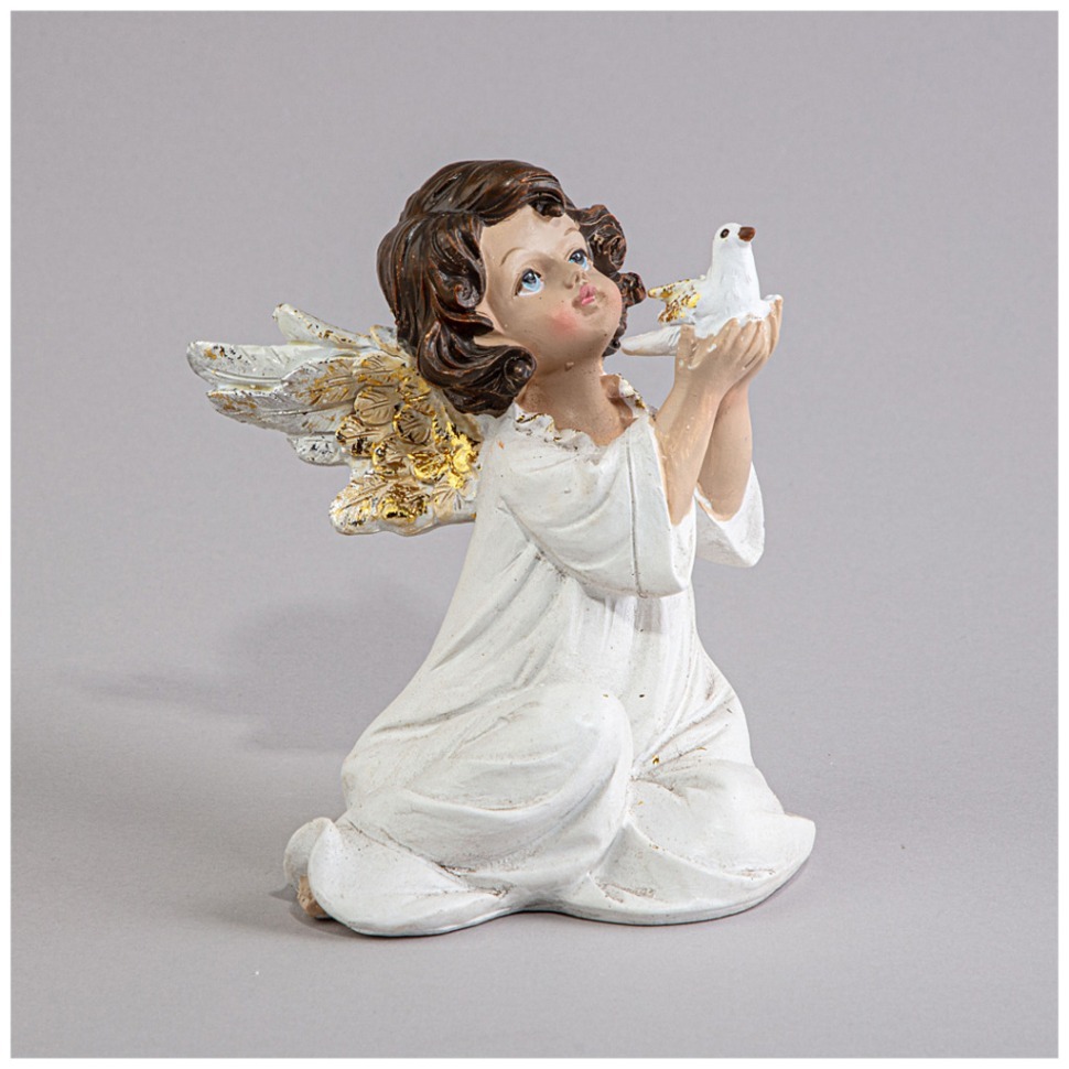 Фото Статуэтка ангел 9,4х10,5х11,7 см Lefard (121-137) - интернет-магазин МегаТерем в Москве