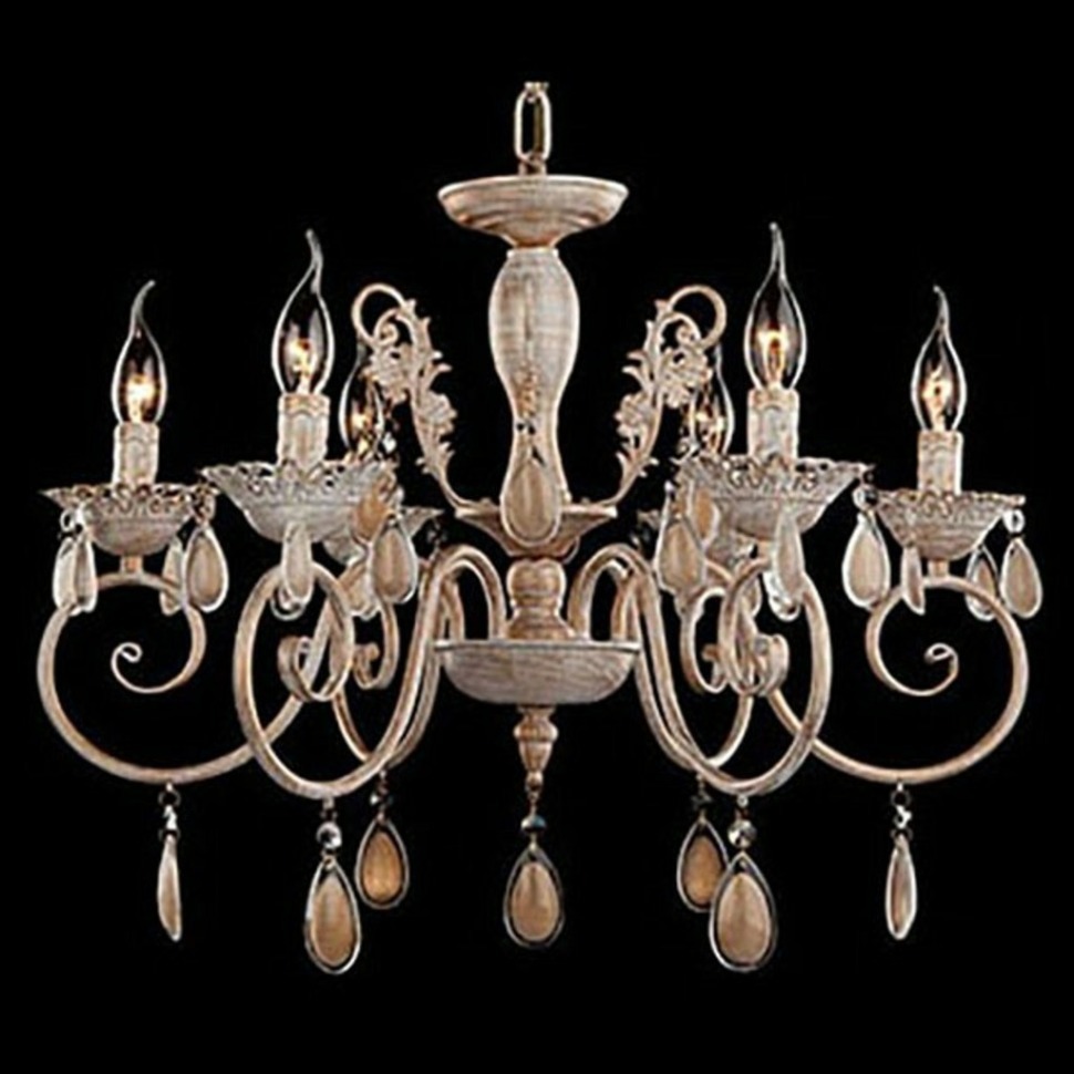 Фото Подвесная люстра Eurosvet Galatea 10009/6 золото с белым EV_73169 - интернет-магазин МегаТерем в Москве