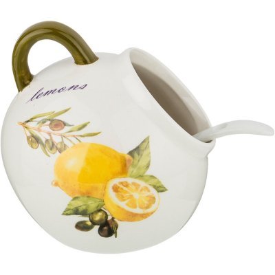 Солонка с ложкой agness лем...