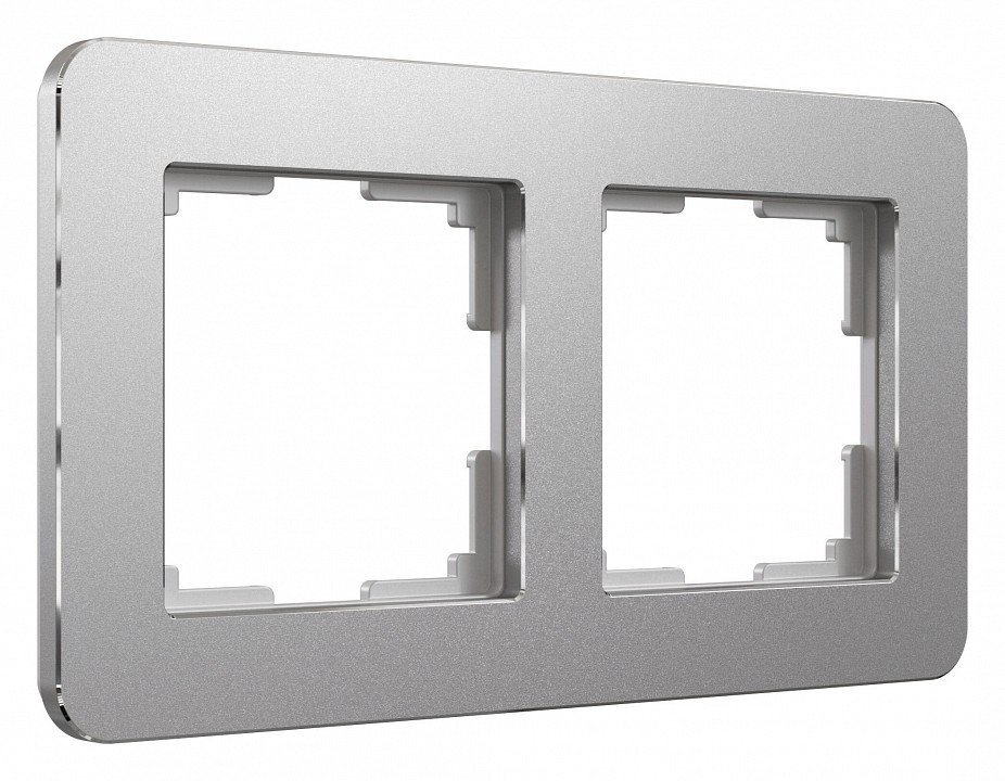 Фото Рамка на 2 поста Werkel Platinum (алюминий) W0022606 WRK_a059212 - интернет-магазин МегаТерем в Москве